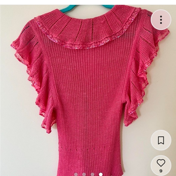 Pink Betsey Vintage Sequin Cardigan - Picture 4 of 4